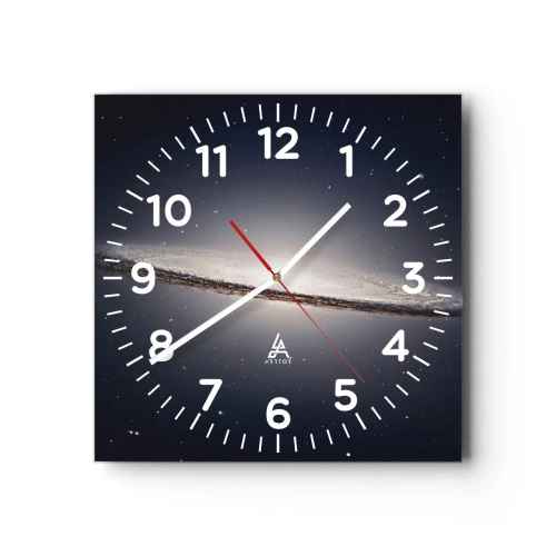 Reloj de pared - Reloj de vidrio - Érase una vez en una galaxia muy, muy lejana.... - 30x30 cm