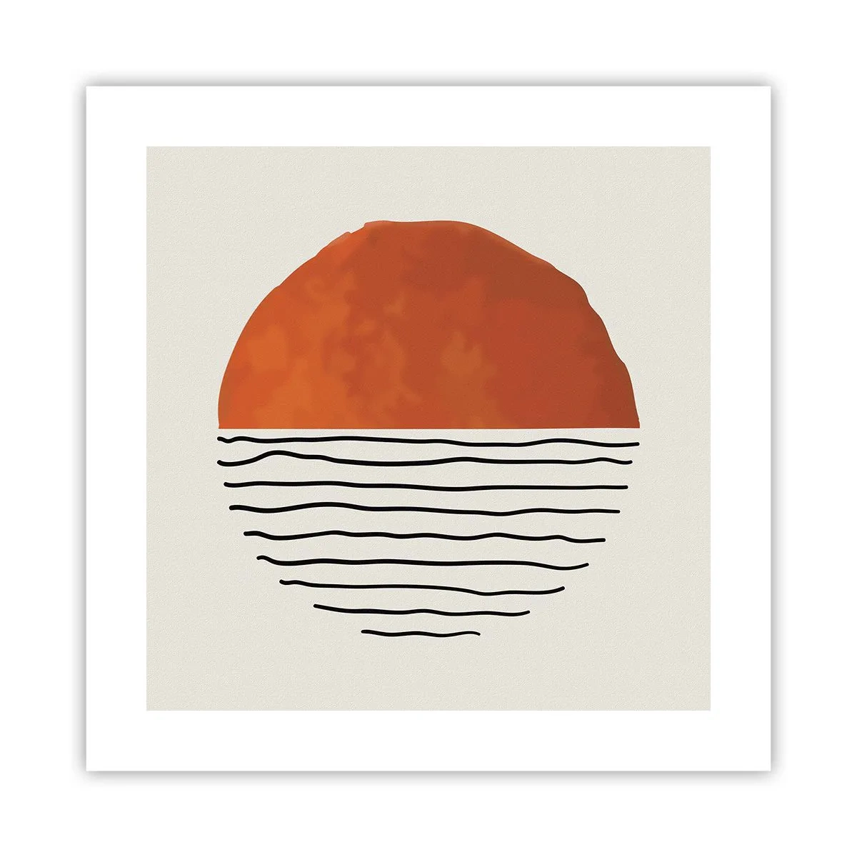 Póster - En un ambiente japonés - 40x40 cm