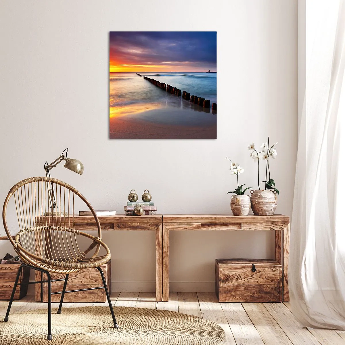 Cuadro sobre lienzo - Impresión de Imagen - Escuchar el silencio - 30x30 cm