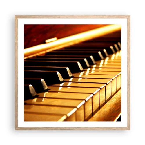 Póster en marco roble claro - Posibilidades ilimitadas - 60x60 cm