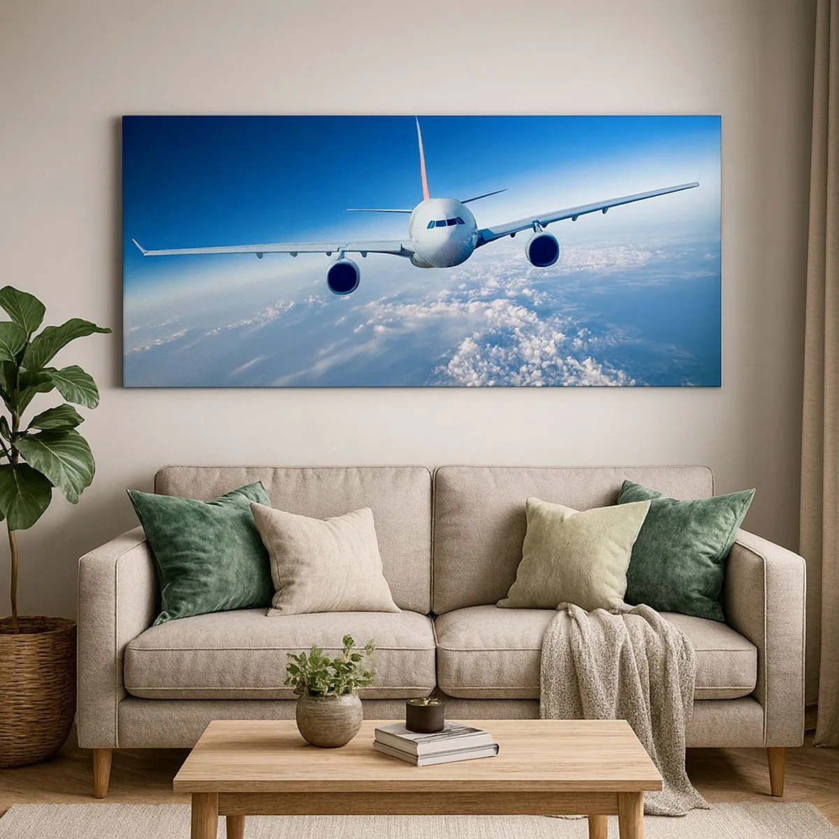 Cuadro sobre lienzo - Impresión de Imagen - Vuelo porque quiero - 100x40 cm