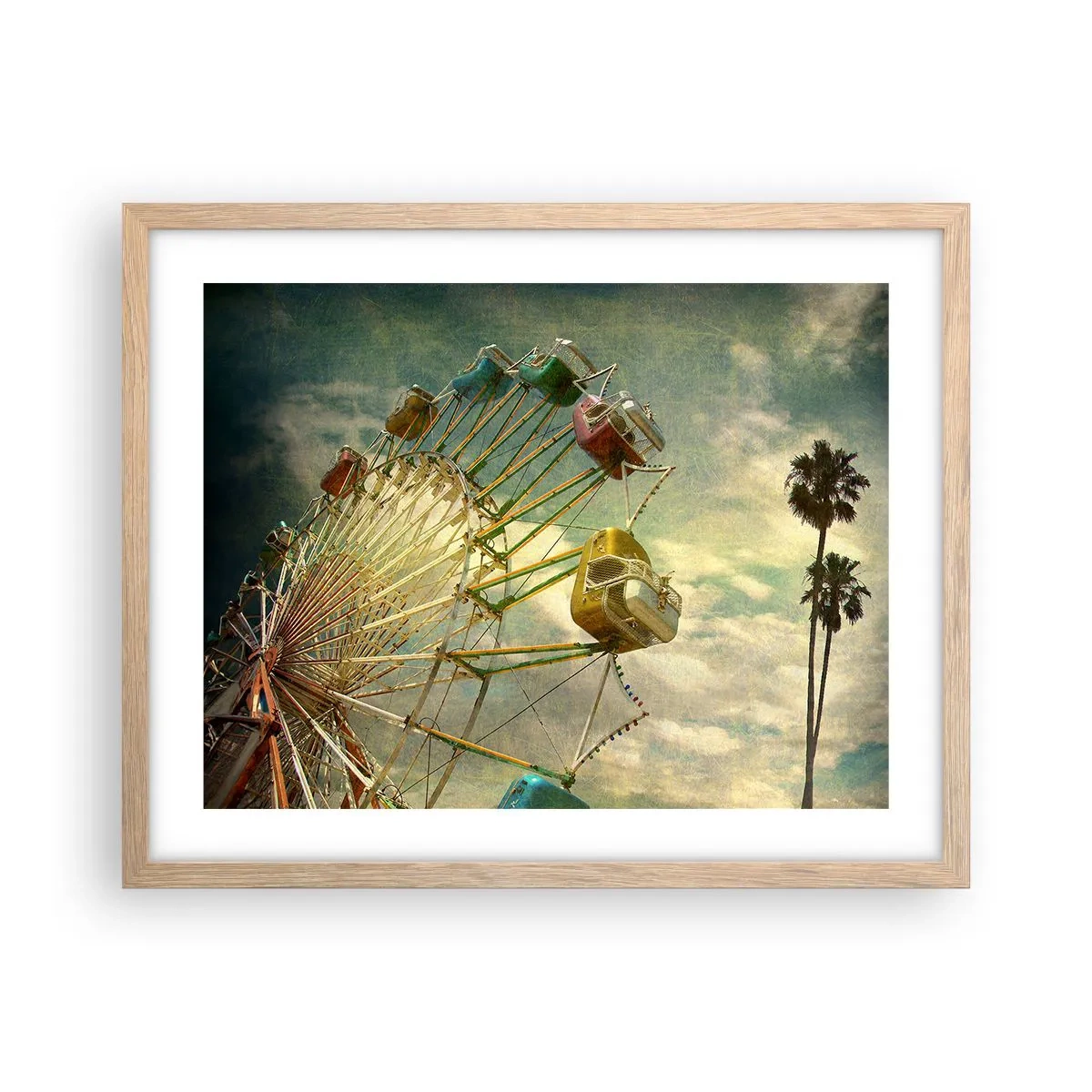 Póster en marco roble claro - Será, será un día estupendo.... - 50x40 cm