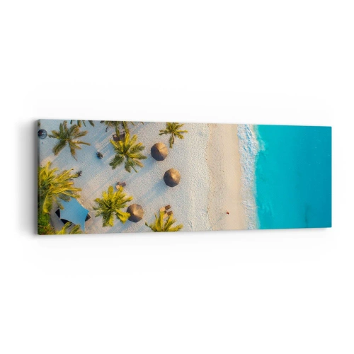 Cuadro sobre lienzo - Impresión de Imagen - Bienvenidos al paraíso - 90x30 cm