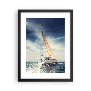 Póster en marco negro - ¡No nos alcanzarán! - 30x40 cm