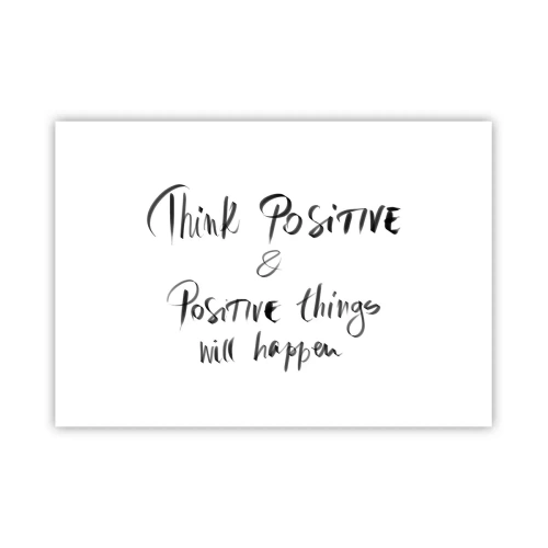 Póster - Letras inspiradoras en negro sobre fondo blanco. - 100x70cm - ¿Cómo vivir? - Decoración de pared moderna para salón y dormitorio ARTTOR