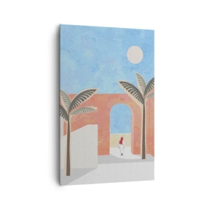 Cuadro sobre lienzo - Impresión de Imagen - Un día árabe - 80x120 cm