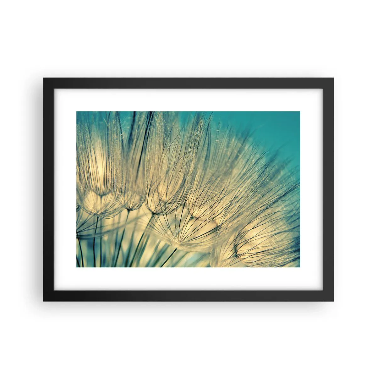 Póster en marco negro - Esperando el viento - 40x30 cm