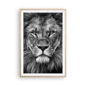 Póster en marco roble claro - Con el atuendo de la coronación - 61x91 cm