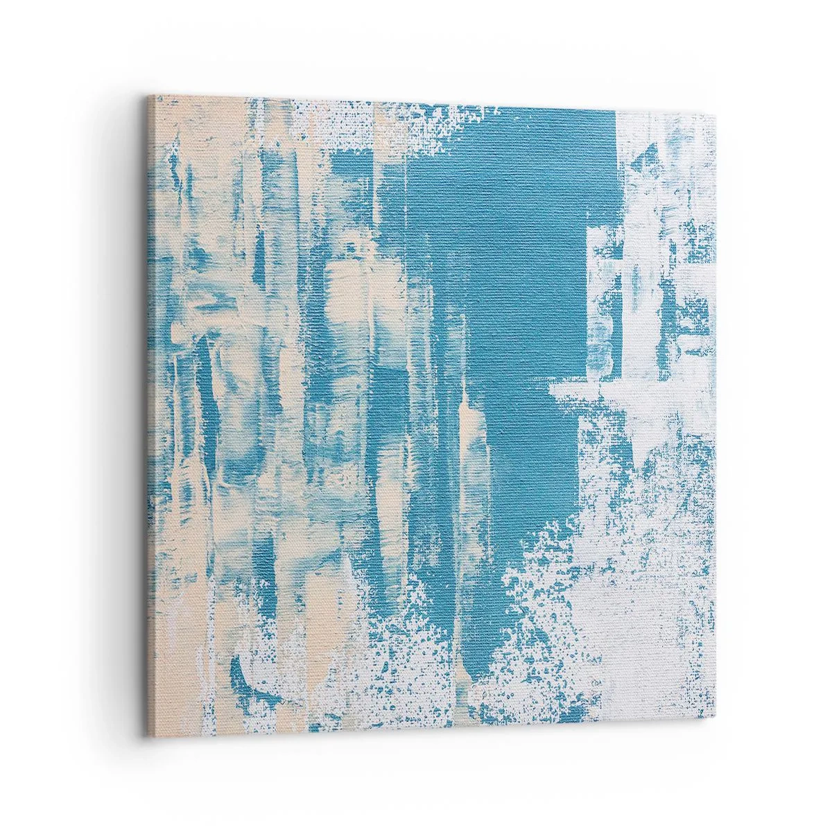 Cuadro sobre lienzo - Impresión de Imagen - A través de un carámbano - 60x60 cm