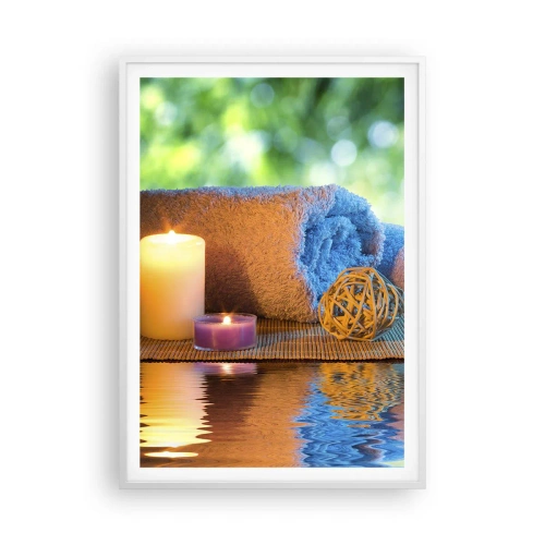 Póster en marco blanco - Tiempo para el cuerpo - 70x100 cm