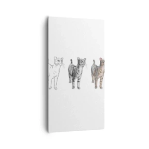 Cuadro sobre lienzo - Impresión de Imagen - Lección de dibujo - 55x100 cm