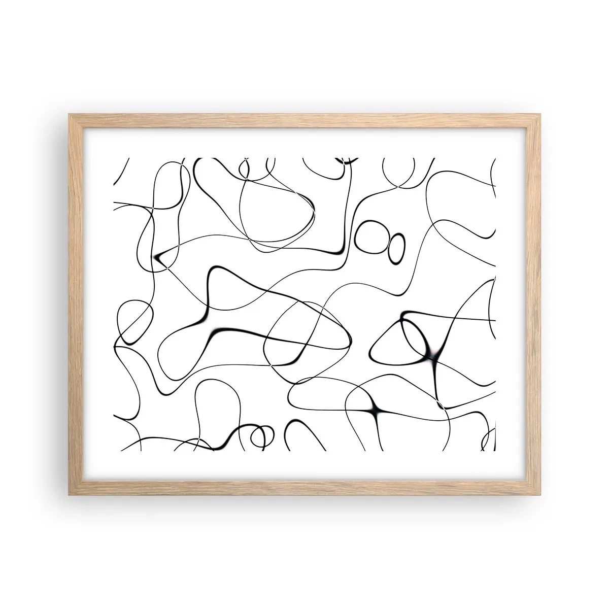 Póster en marco roble claro - Los caminos de la vida, las vicisitudes del destino - 50x40 cm