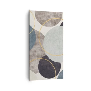 Cuadro sobre lienzo - Impresión de Imagen - Círculo tras círculo - 65x120 cm