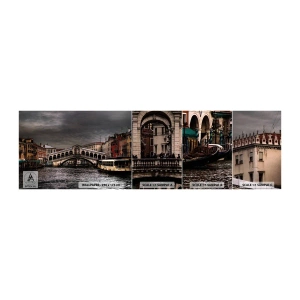 Muestra De Fotomural Standard Eco - Promesa de una velada veneciana - Ciudad, Venecia, Puente - 100x30 cm