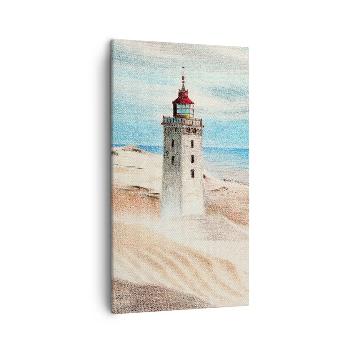 Cuadro sobre lienzo - Impresión de Imagen - Siempre mirando al mar - 45x80 cm