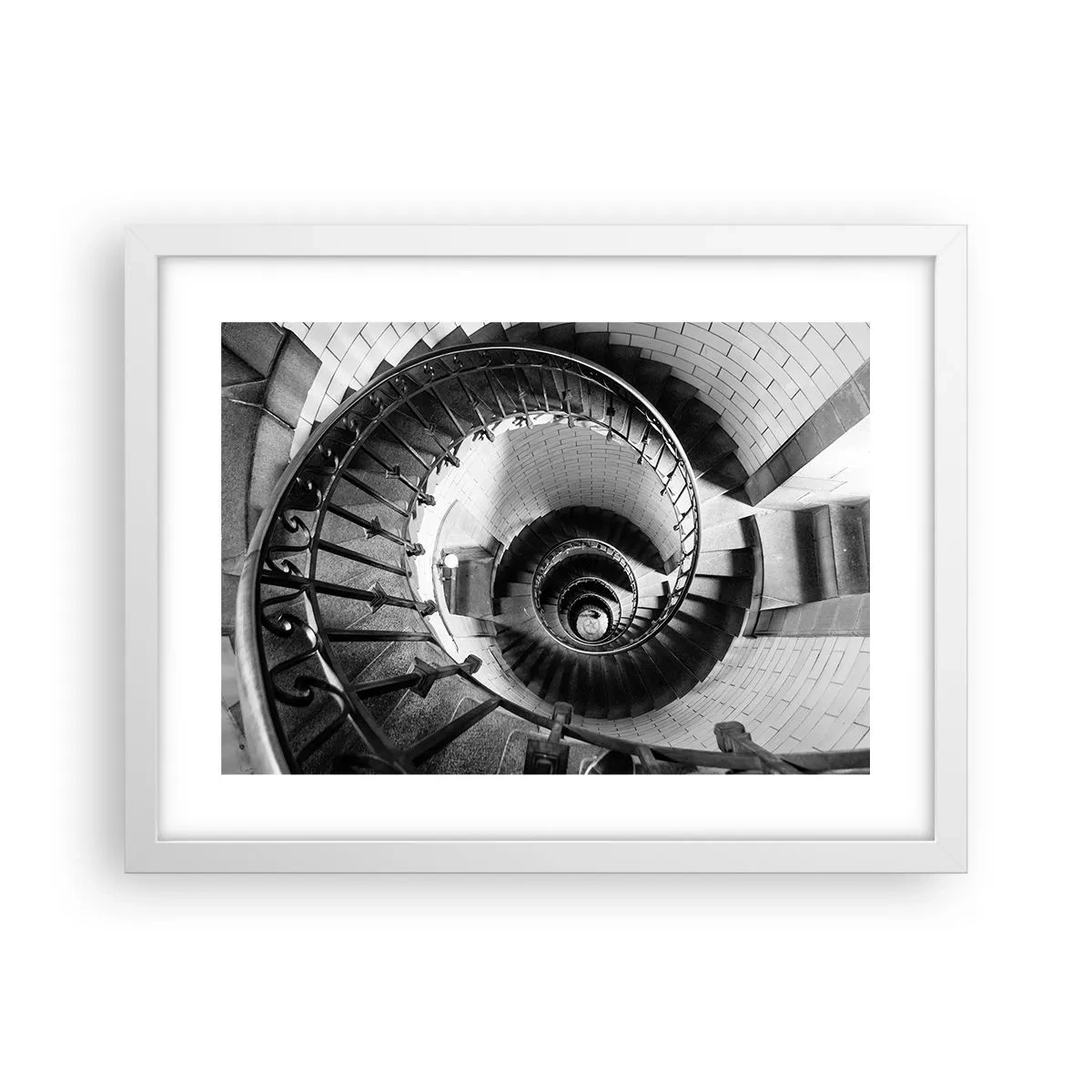 Póster en marco blanco - Cada vez más alto - 40x30 cm