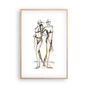 Póster en marco roble claro - Un estudio sobre el encanto - 61x91 cm