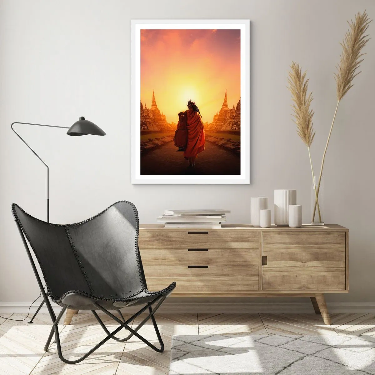 Póster en marco blanco - En paz por la eternidad - 40x50 cm