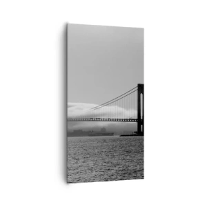 Cuadro sobre lienzo - Impresión de Imagen - Navegue por el Golden Gate - 65x120 cm