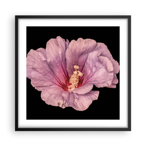 Póster en marco negro - Directo al corazón - 50x50 cm