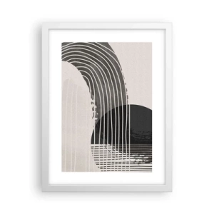 Póster en marco blanco - Ida y vuelta - 30x40 cm