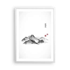 Póster en marco blanco - Más allá de lo lejano - 50x70 cm