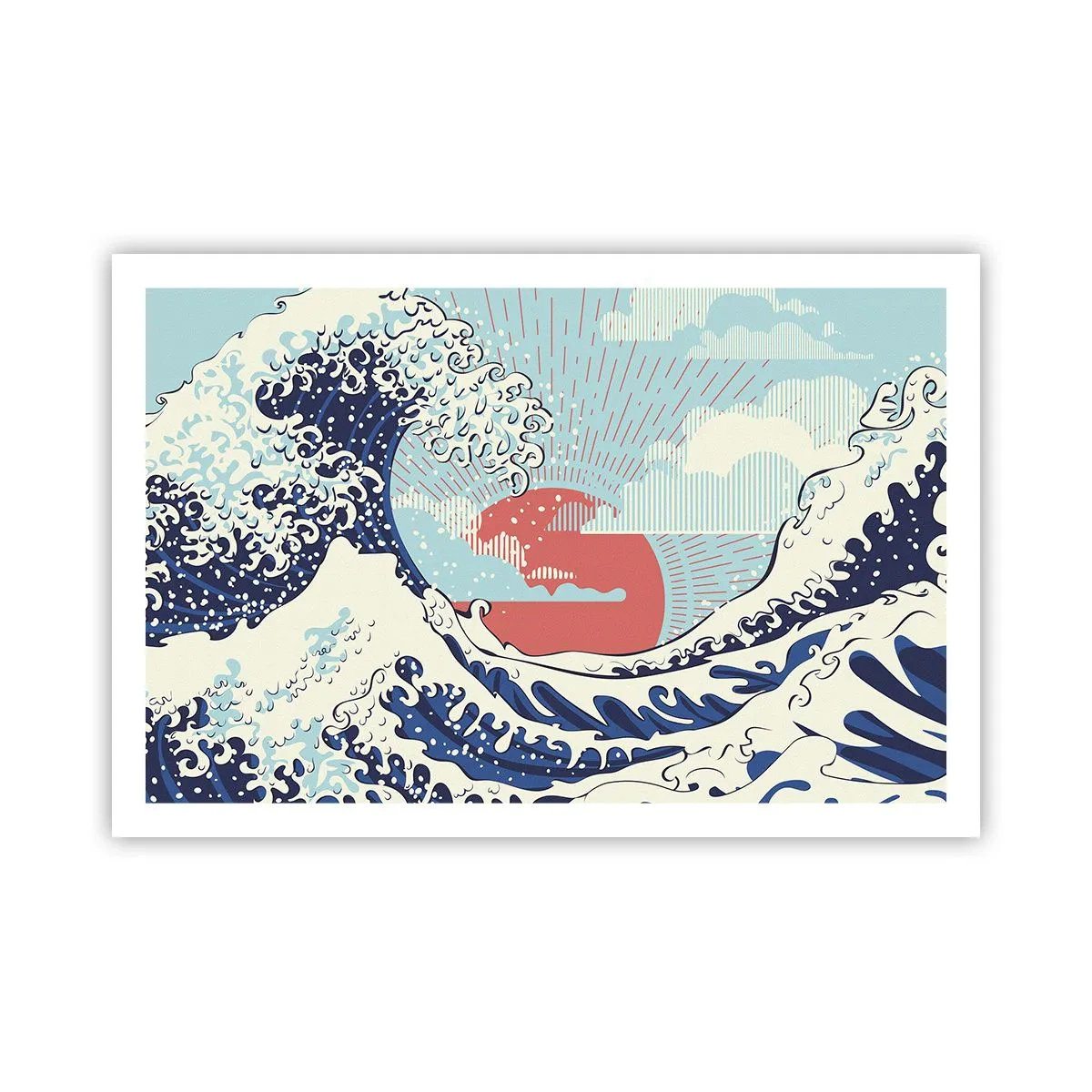 Póster - De inspiración japonesa - 91x61 cm