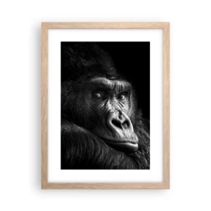 Póster en marco roble claro - ¿Y qué estás mirando? - 30x40 cm