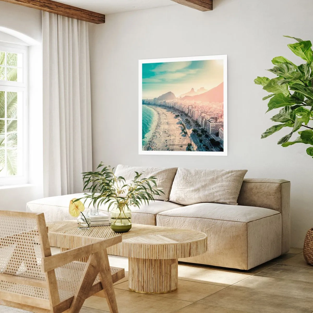 Póster - Vacaciones perpetuas en Río - 40x40 cm