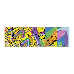 Muestra de fotomural Premium Canvas - Grita de alegría - Abstracción, Pedazo, Cuadro - 100x30 cm