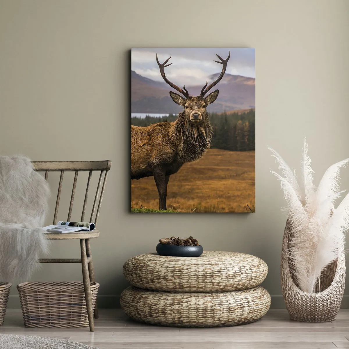 Cuadro sobre lienzo - Impresión de Imagen - La majestuosidad de la naturaleza - 45x80 cm