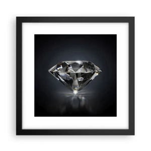 Póster en marco negro - Riqueza y belleza - 30x30 cm