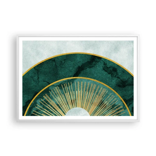 Póster en marco blanco - Un sistema solar diferente - 100x70 cm