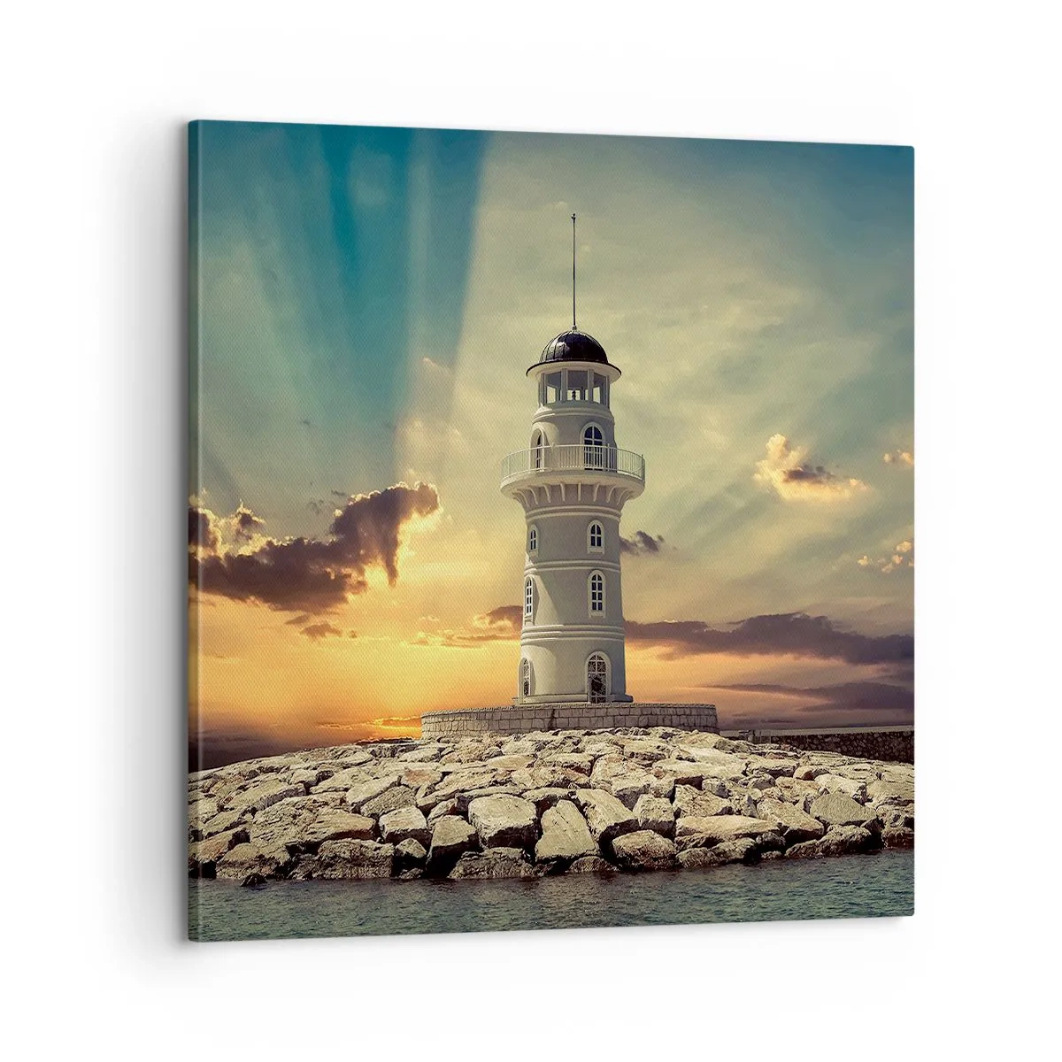 Cuadro sobre lienzo - Impresión de Imagen - Luz - Bondad - Belleza - 60x60 cm