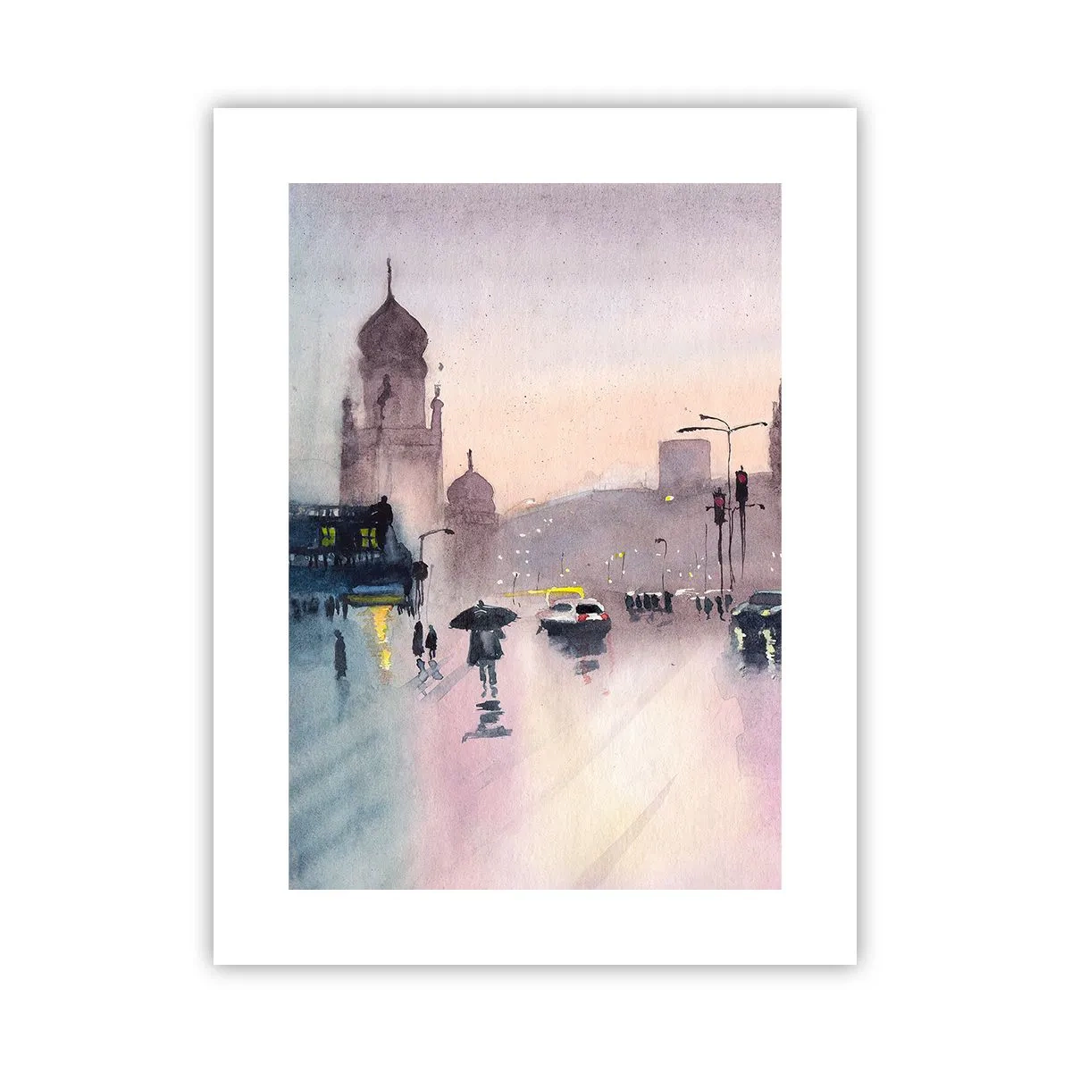 Póster - En una niebla lluviosa - 30x40 cm