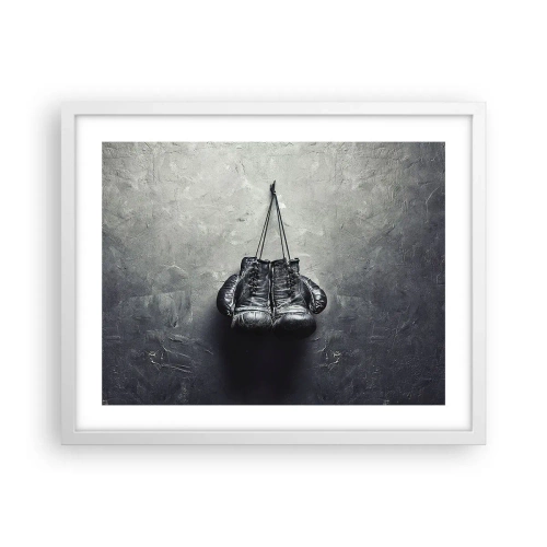 Póster en marco blanco - Tiempo de lucha y tiempo de paz - 50x40 cm