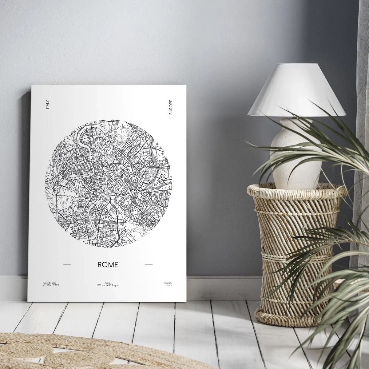 Cuadro sobre lienzo - Impresión de Imagen - Anatomía de Roma - 45x80 cm