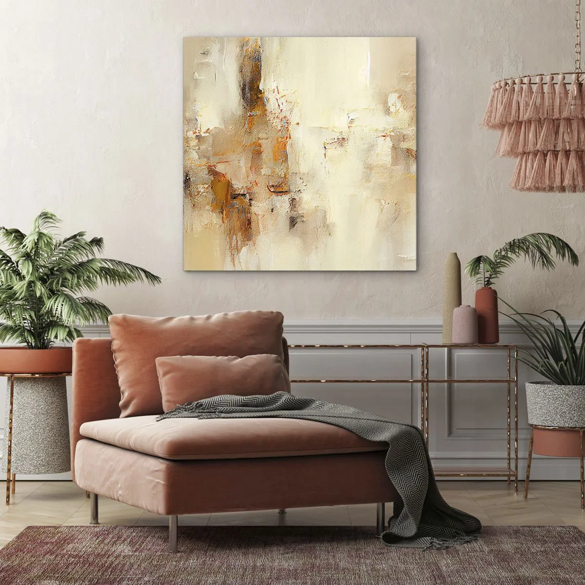 Cuadro sobre lienzo - Impresión de Imagen - El alma del ámbar - 30x30 cm