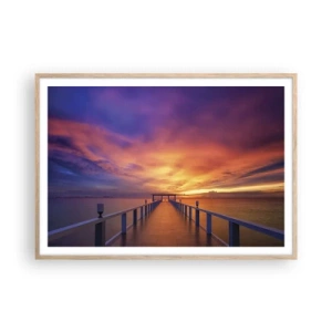 Póster en marco roble claro - Sin fin - 100x70 cm