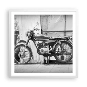 Póster en marco blanco - Los clásicos por encima de todo - 60x60 cm