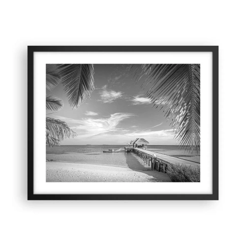 Póster en marco negro - ¿Un recuerdo o un sueño? - 50x40 cm