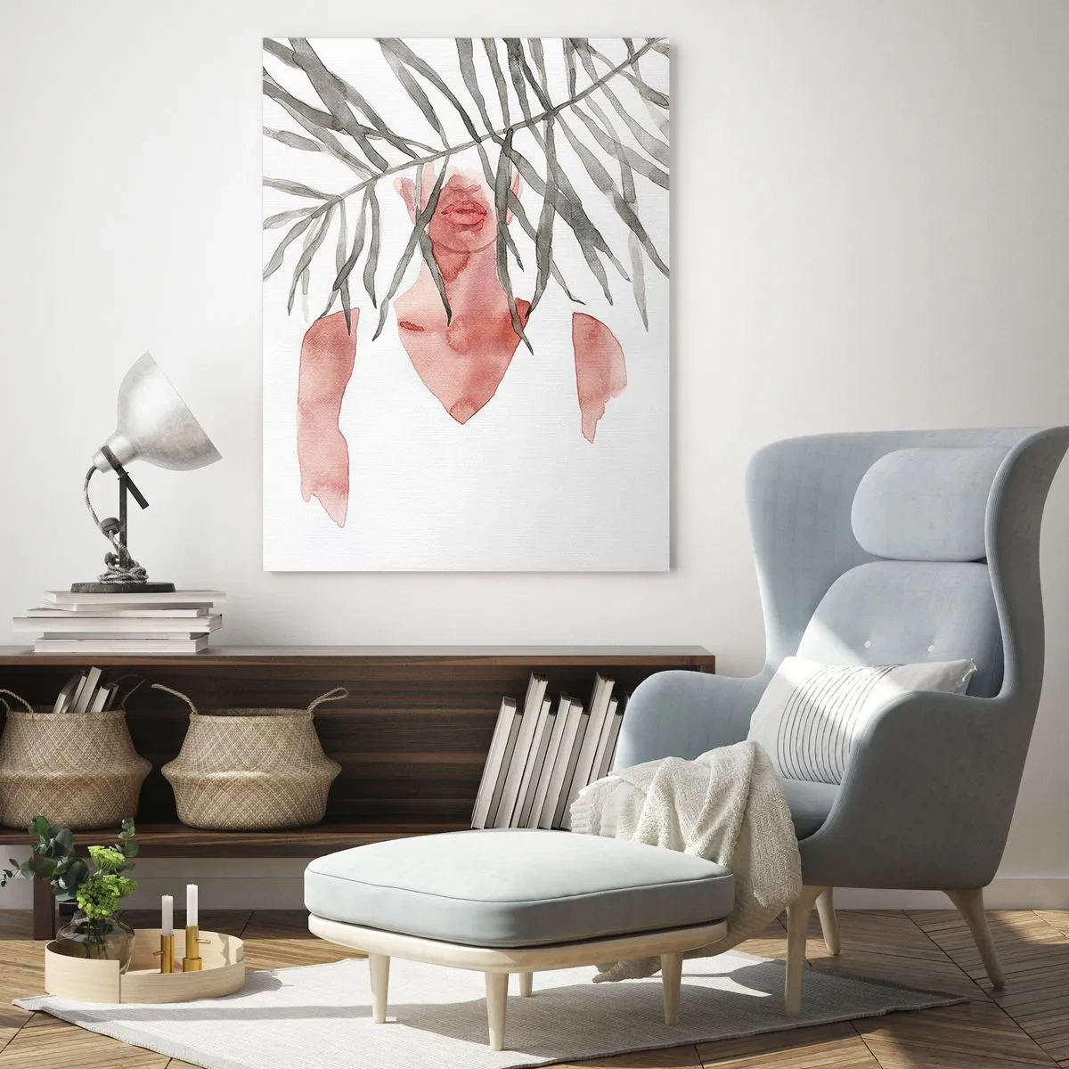 Cuadro sobre vidrio - Impresiones sobre Vidrio - Dama del trópico - 70x100 cm