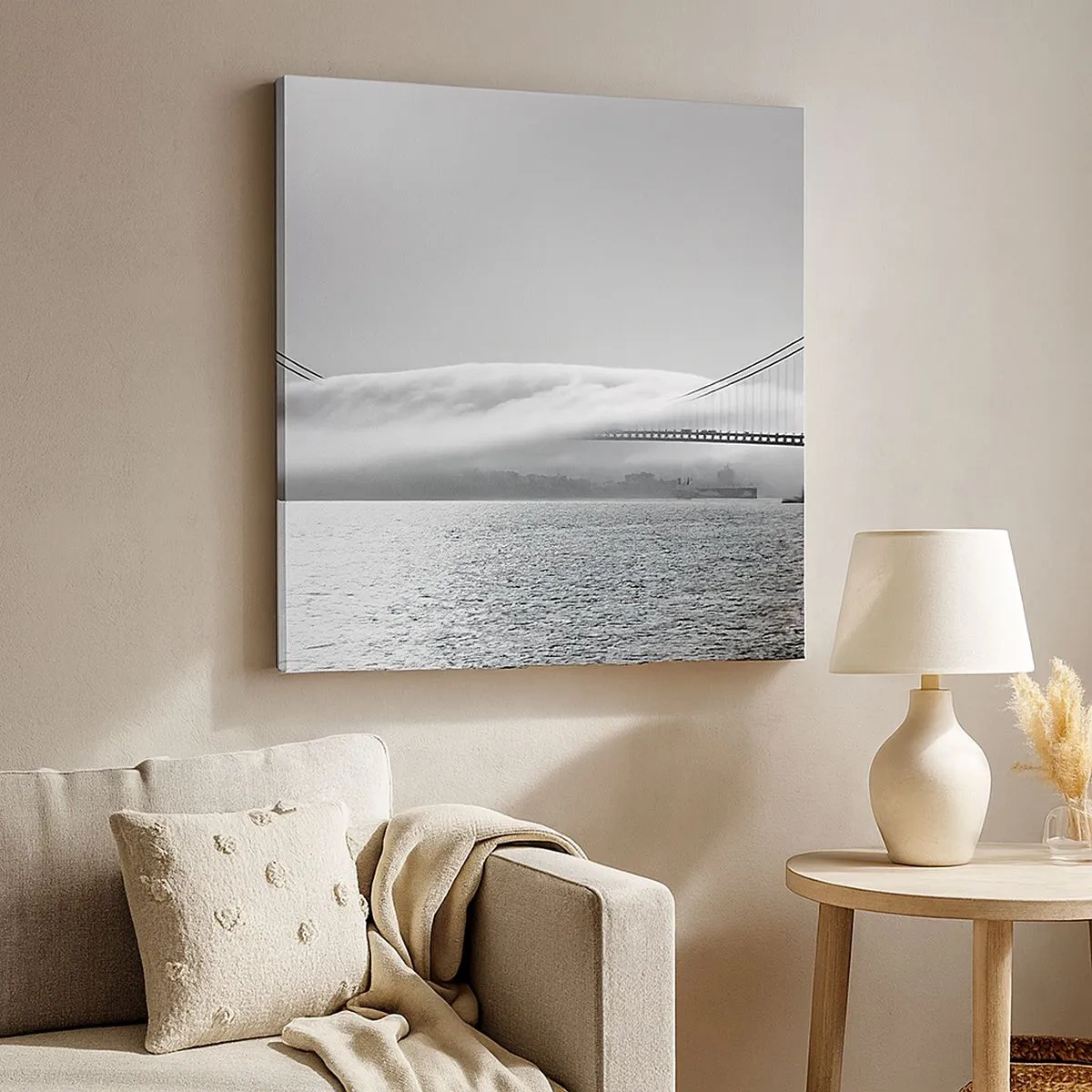 Cuadro sobre lienzo - Impresión de Imagen - Navegue por el Golden Gate - 30x30 cm