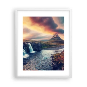 Póster en marco blanco - En la majestuosidad de la naturaleza - 40x50 cm
