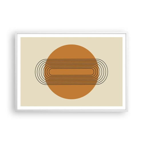 Póster en marco blanco - El plan perfecto - 100x70 cm