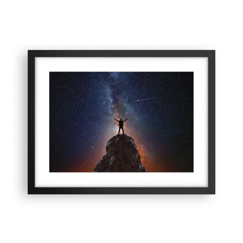 Póster en marco negro - ¡El poder está conmigo! - 40x30 cm