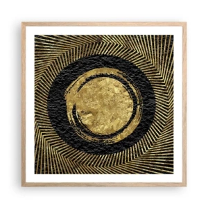 Póster en marco roble claro - Composición glamour - 60x60 cm