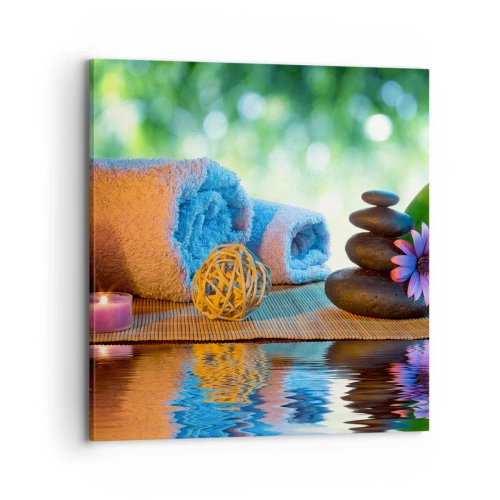 Cuadro sobre lienzo - Impresión de Imagen - Tiempo para el cuerpo - 70x70 cm