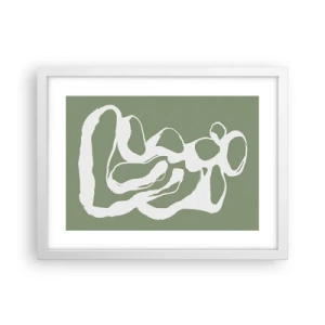 Póster en marco blanco - La llamada del espacio - 40x30 cm