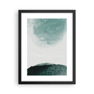 Póster en marco negro - Un encuentro con la niebla - 30x40 cm